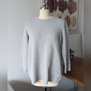 Bubble texture grey cos A line sweater L